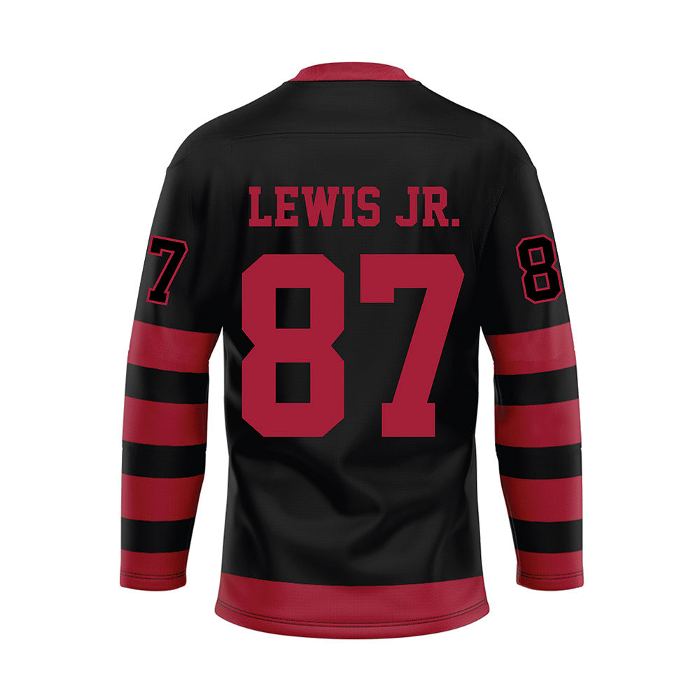 Alabama - NCAA Football : Danny Lewis Jr. - Black Hockey Jersey-1
