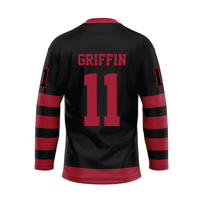 Alabama - NCAA Football : Xavier Griffin - Black Hockey Jersey-1