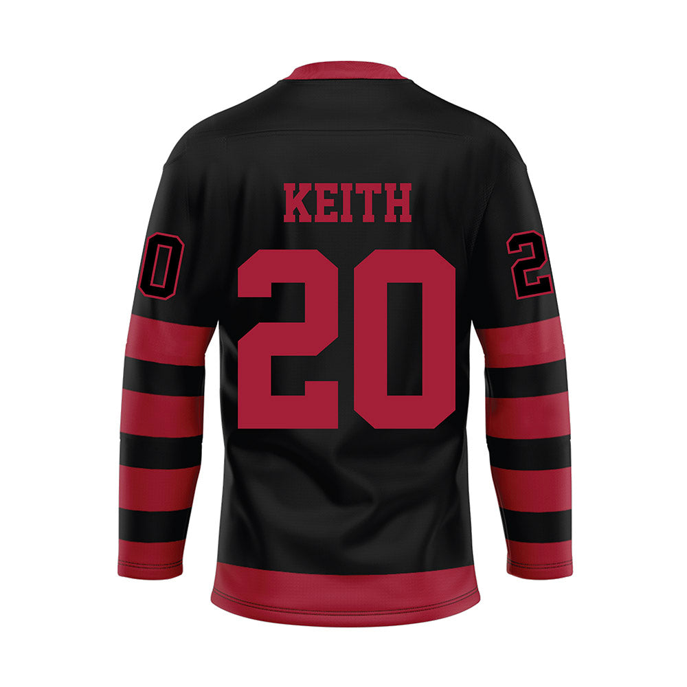 Alabama - NCAA Football : Khalifa Keith - Black Hockey Jersey-1