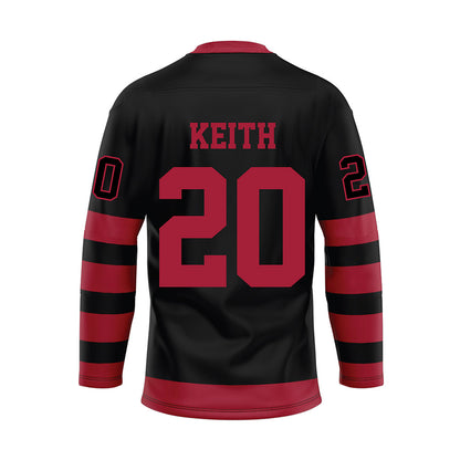 Alabama - NCAA Football : Khalifa Keith - Black Hockey Jersey-1