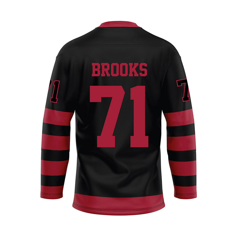 Alabama - NCAA Football : Nick Brooks - Black Hockey Jersey-1
