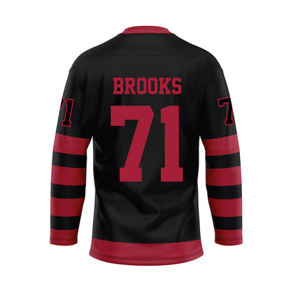 Alabama - NCAA Football : Nick Brooks - Black Hockey Jersey-1