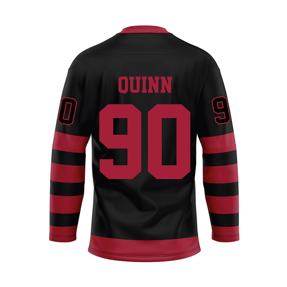 Alabama - NCAA Football : Lorcan Quinn - Black Hockey Jersey-1