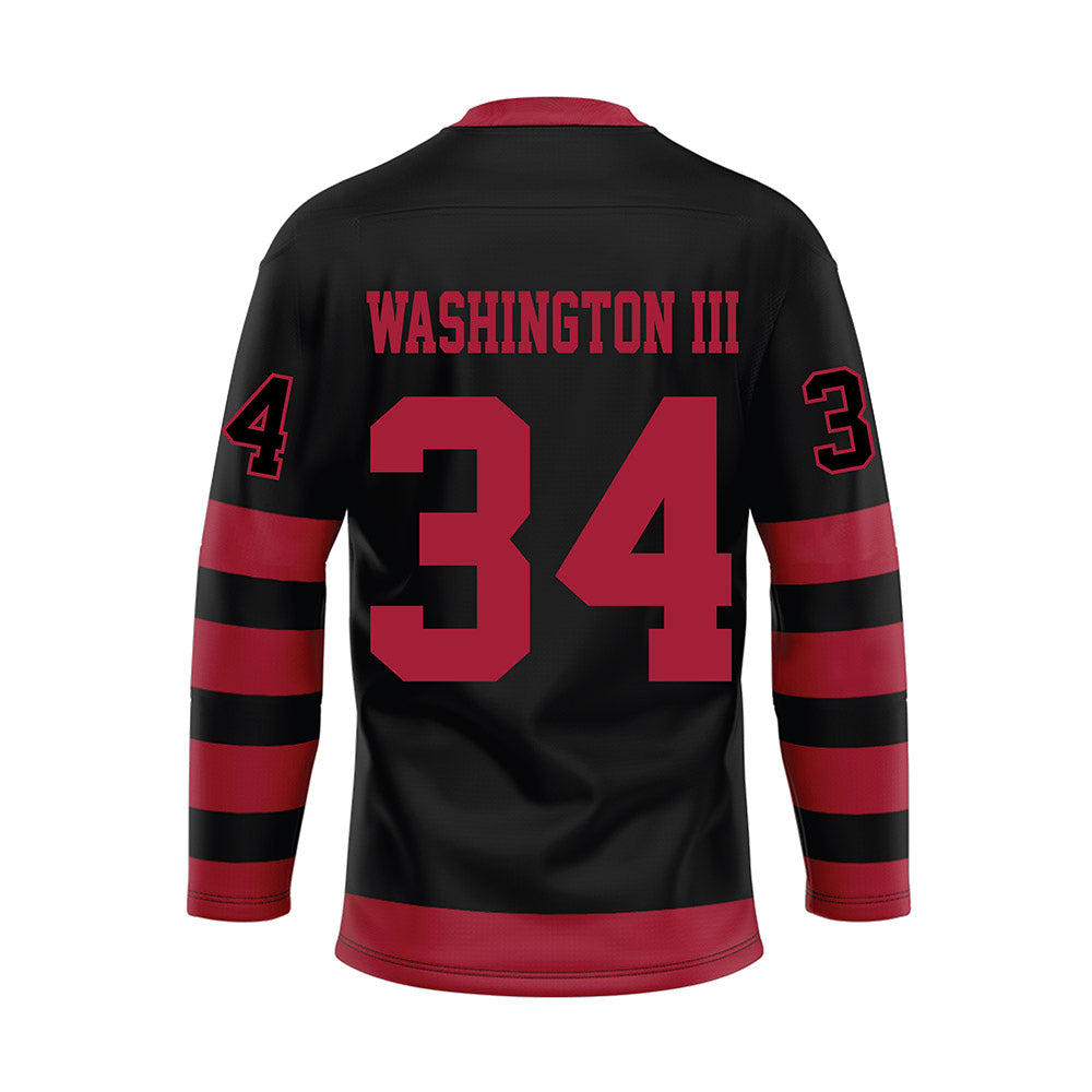 Alabama - NCAA Football : Jessie Washington III - Black Hockey Jersey-1