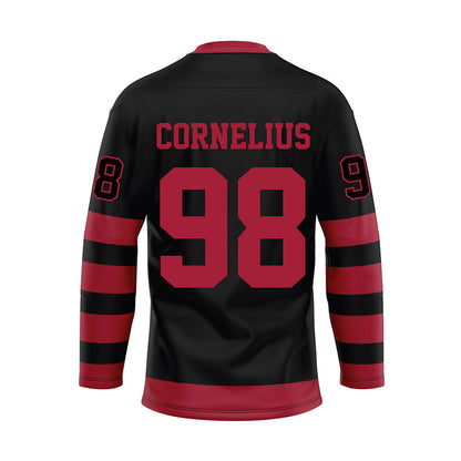 Alabama - NCAA Football : Tucker Cornelius - Black Hockey Jersey-1