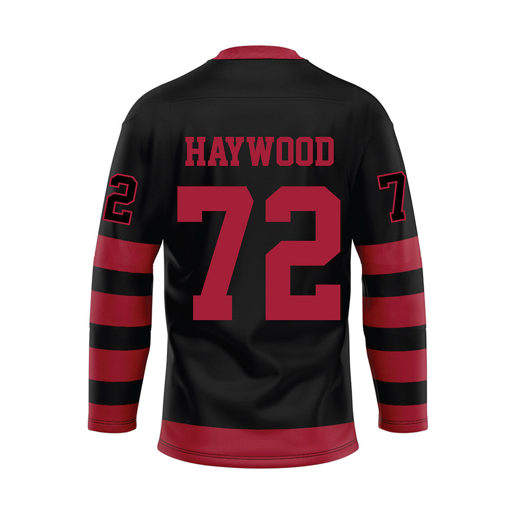 Alabama - NCAA Football : Ty Haywood - Black Hockey Jersey-1