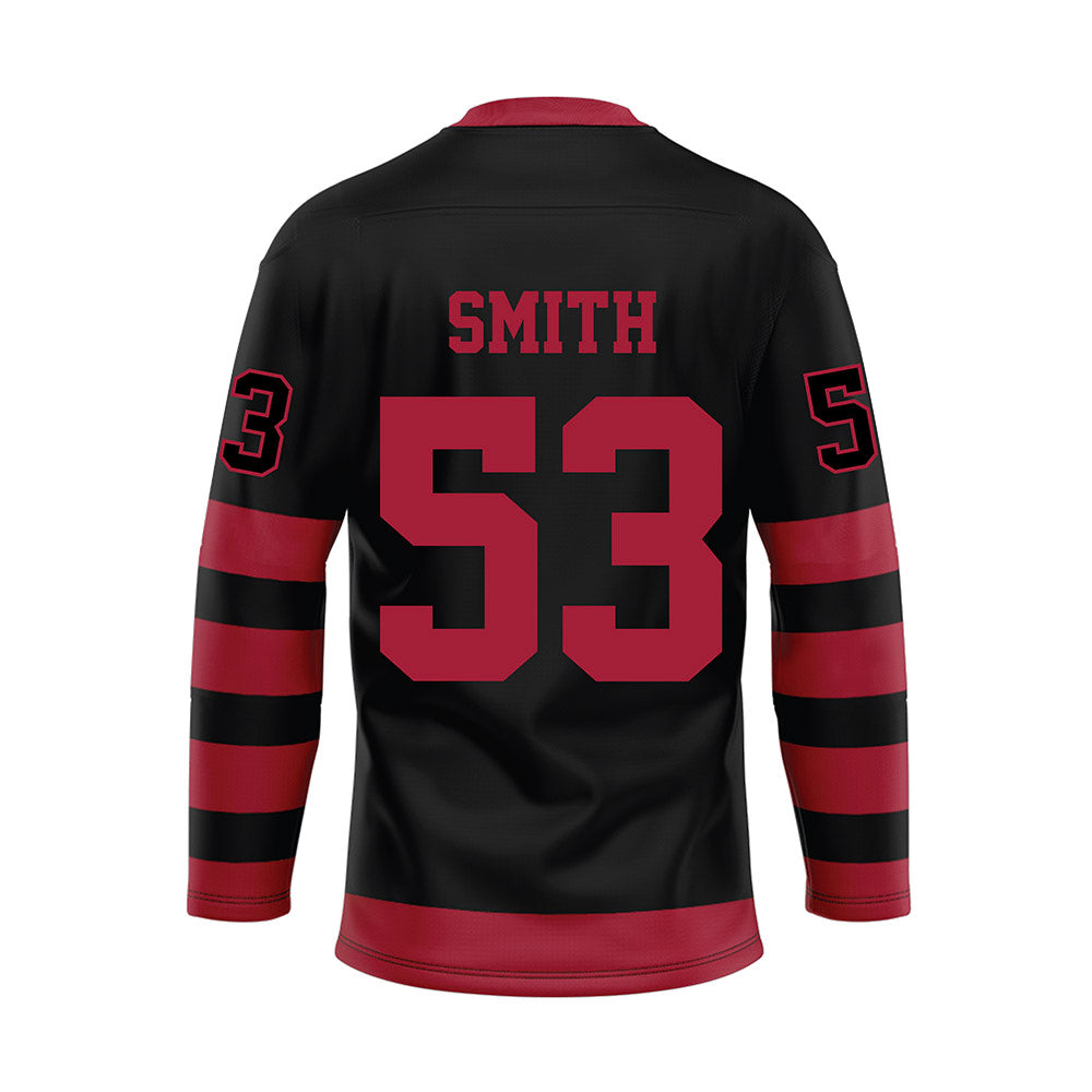 Alabama - NCAA Football : Mac Smith - Black Hockey Jersey-1