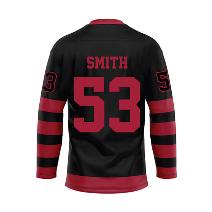Alabama - NCAA Football : Mac Smith - Black Hockey Jersey-1