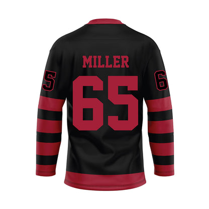 Alabama - NCAA Football : Tyrell Miller - Black Hockey Jersey-1