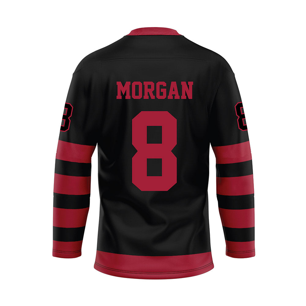 Alabama - NCAA Football : Cederian Morgan - Black Hockey Jersey-1
