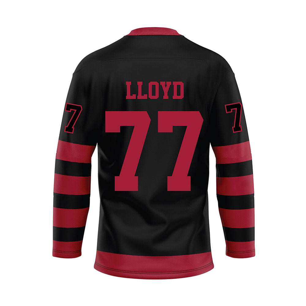 Alabama - NCAA Football : Jackson Lloyd - Black Hockey Jersey-1