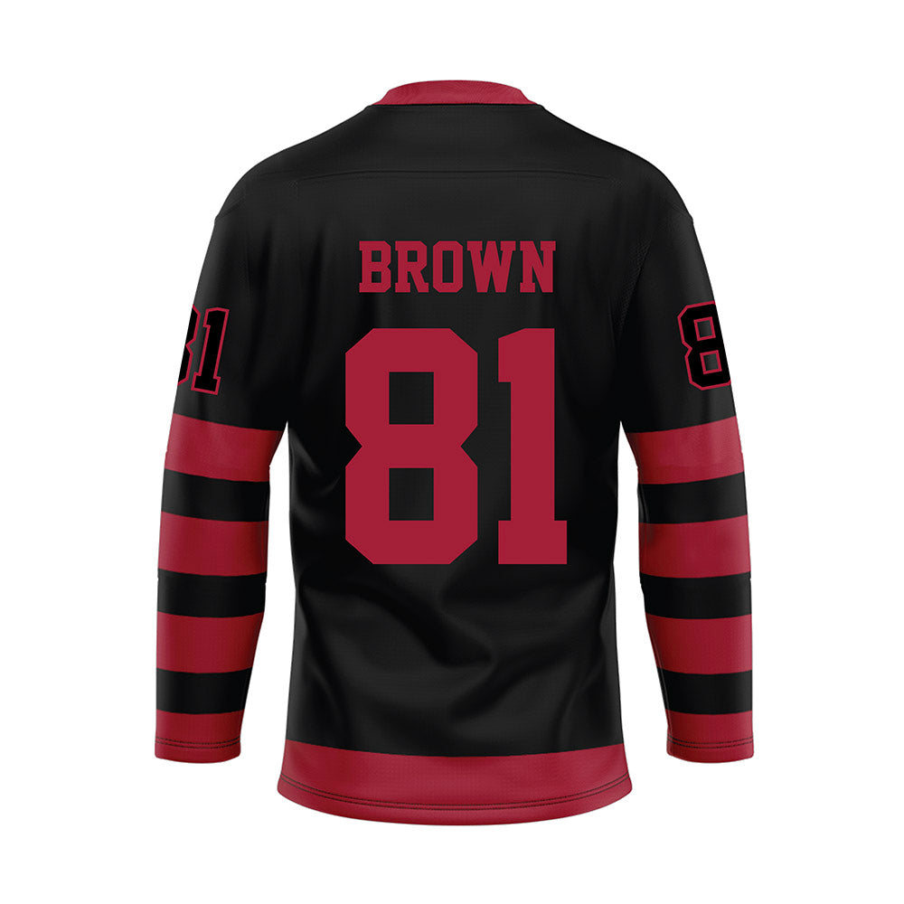 Alabama - Football Alumni : Keith Brown - Black Hockey Jersey