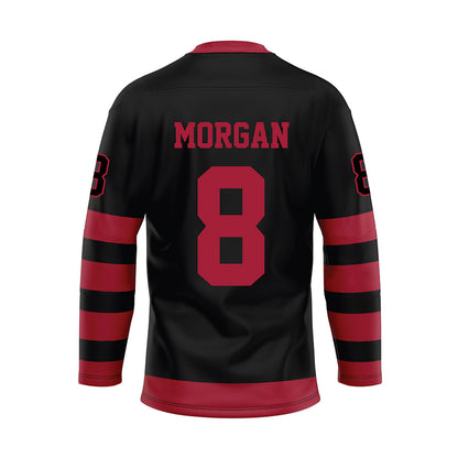 Alabama - NCAA Football : Cederian Morgan - Black Hockey Jersey-1