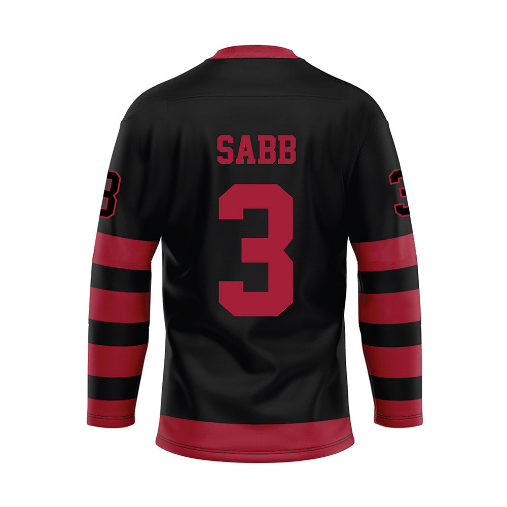 Alabama - NCAA Football : Keon Sabb - Black Hockey Jersey-1