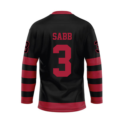 Alabama - NCAA Football : Keon Sabb - Black Hockey Jersey-1