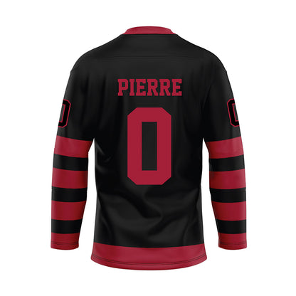 Alabama - NCAA Football : Yhonzae Pierre - Black Hockey Jersey-1
