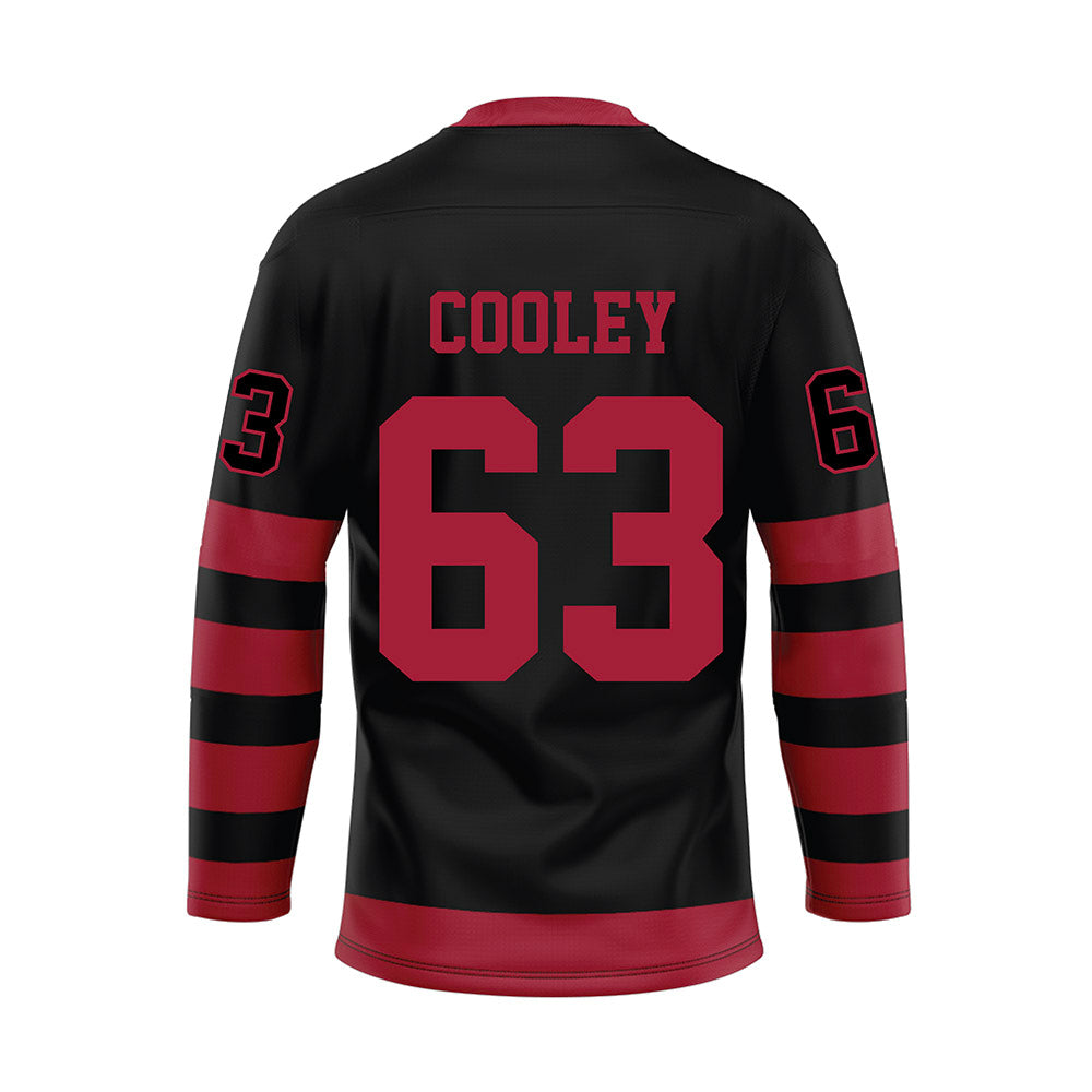 Alabama - NCAA Football : Bryson Cooley - Black Hockey Jersey-1