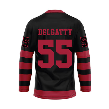 Alabama - NCAA Football : Racin Delgatty - Black Hockey Jersey-1