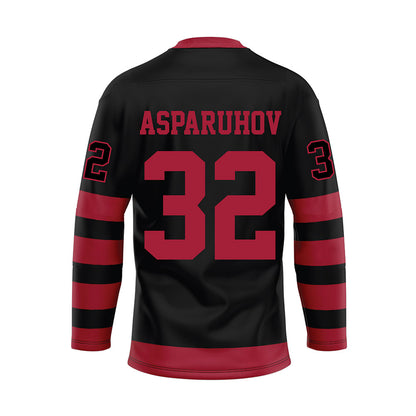 Alabama - NCAA Football : Alex Asparuhov - Black Hockey Jersey-1