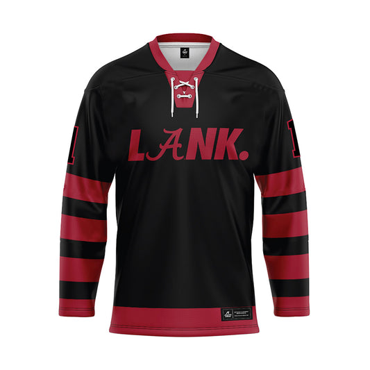 Alabama - NCAA Football : Devan Thompkins - Black Hockey Jersey-0