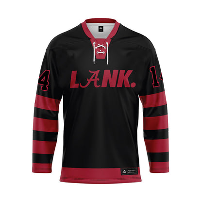 Alabama - NCAA Football : Marshall Pritchett - Black Hockey Jersey-0