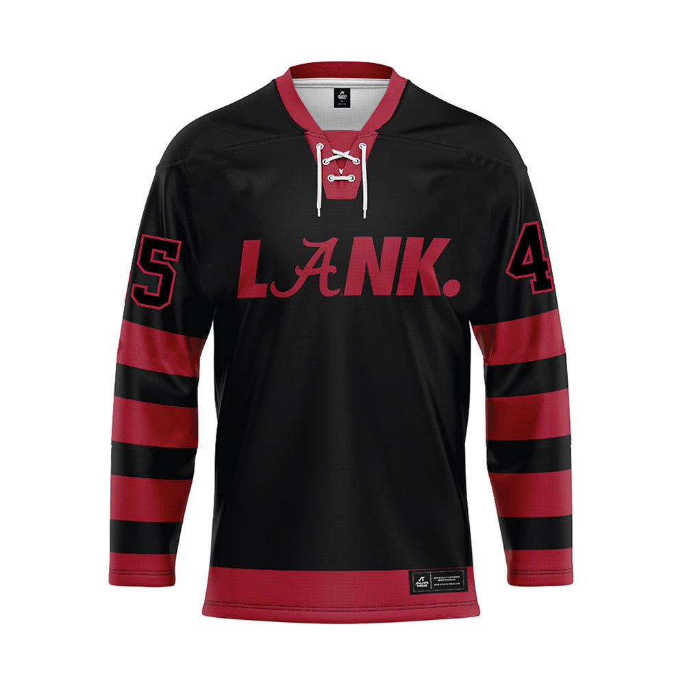 Alabama - NCAA Football : Jay Williams - Black Hockey Jersey-0