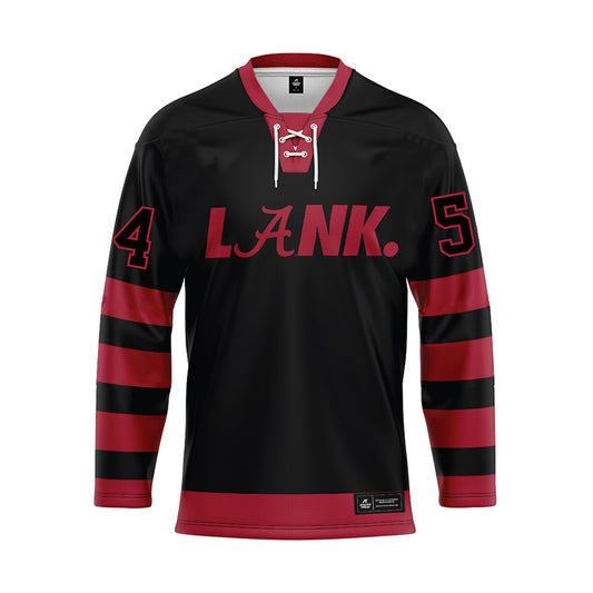 Alabama - NCAA Football : Jayvin James - Black Hockey Jersey-0