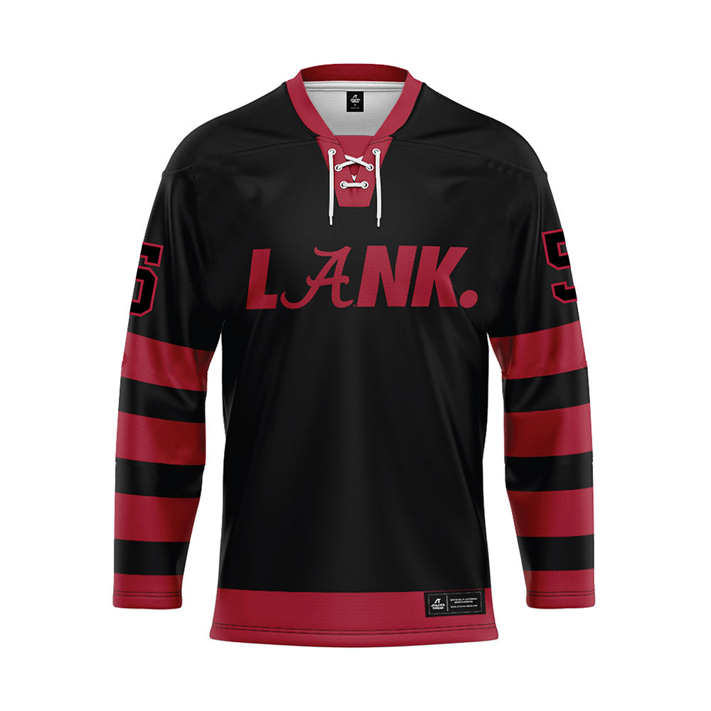 Alabama - NCAA Football : Noah Rogers - Black Hockey Jersey-0