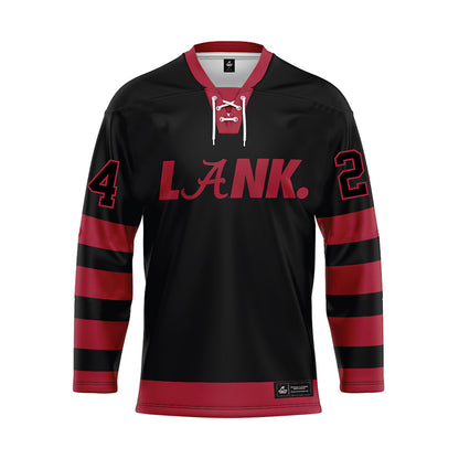 Alabama - NCAA Football : Rihyael Kelley - Black Hockey Jersey-0