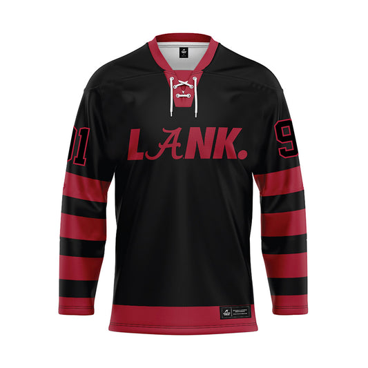 Alabama - NCAA Football : Caleb Smith - Black Hockey Jersey-0