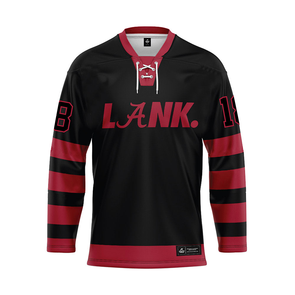 Alabama - NCAA Football : Mack Sutter - Black Hockey Jersey-0