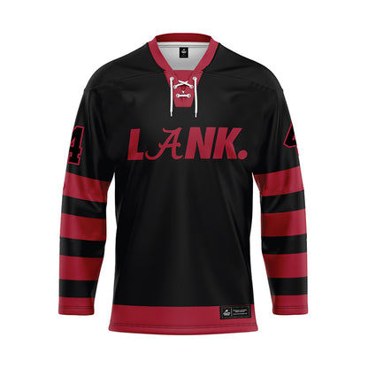 Alabama - NCAA Football : Daniel Hill - Black Hockey Jersey-0