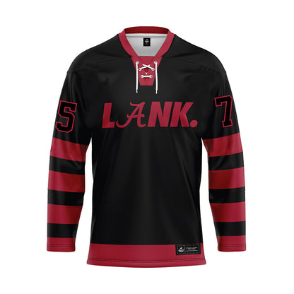 Alabama - NCAA Football : Ethan Fields - Black Hockey Jersey-0