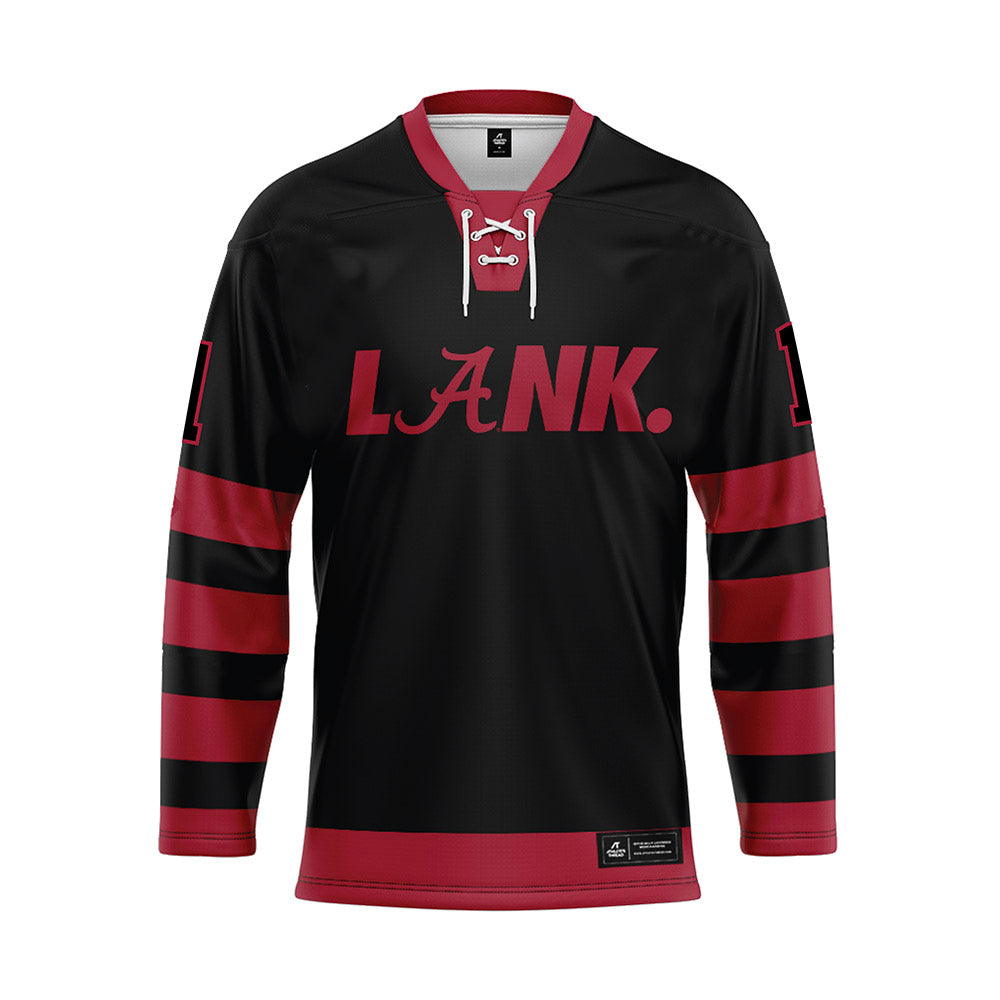 Alabama - NCAA Football : Ryan Coleman-Williams - Black Hockey Jersey-0