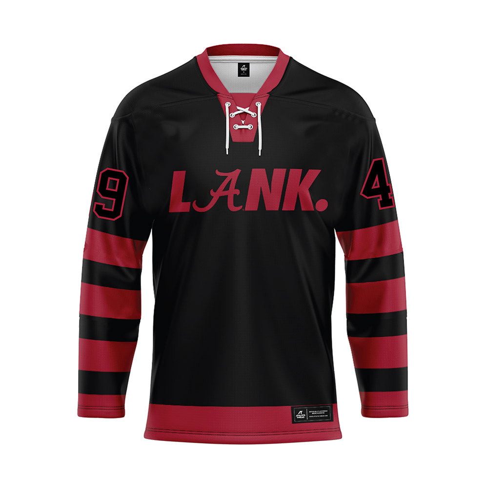 Alabama - NCAA Football : Conner Warhurst - Black Hockey Jersey-0