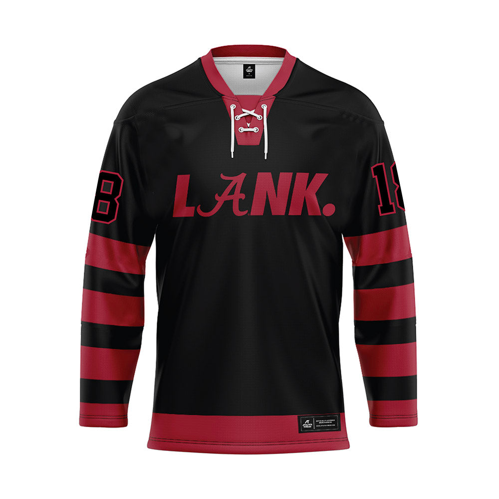 Alabama - NCAA Football : Mack Sutter - Black Hockey Jersey-0