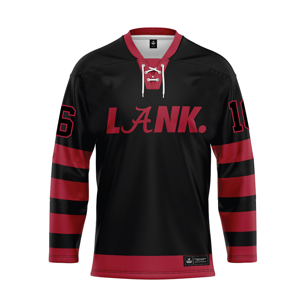Alabama - NCAA Football : Jorden Edmonds - Black Hockey Jersey-0