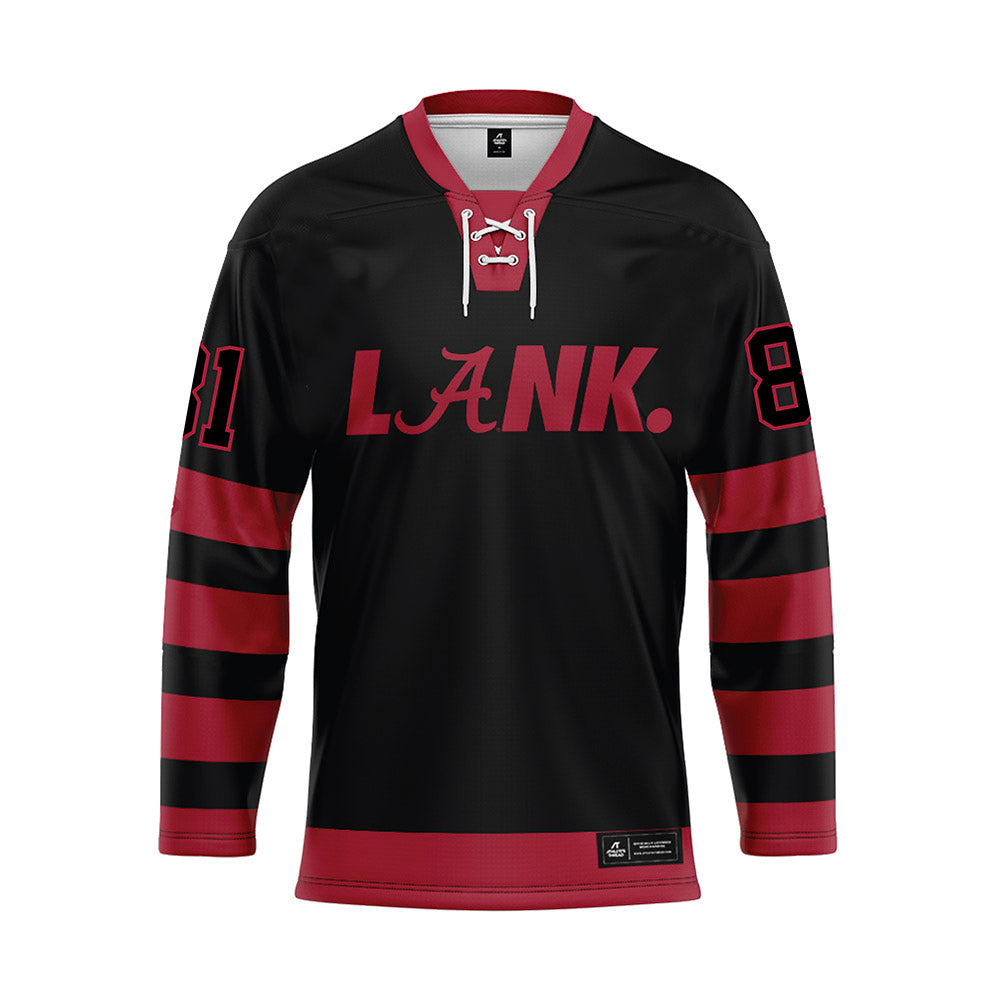 Alabama - NCAA Football : Kaleb Edwards - Black Hockey Jersey-0
