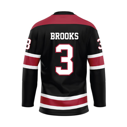 Alabama - NCAA Football : Lotzeir Brooks - Black Hockey Jersey-1