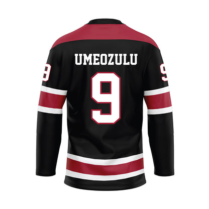 Alabama - NCAA Football : Desmond Umeozulu - Black Hockey Jersey-1