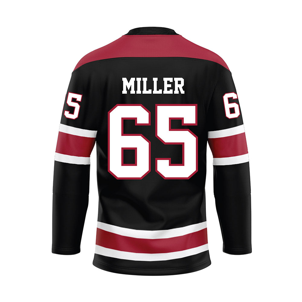 Alabama - NCAA Football : Tyrell Miller - Black Hockey Jersey-1