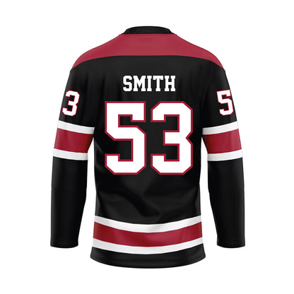 Alabama - NCAA Football : Mac Smith - Black Hockey Jersey-1