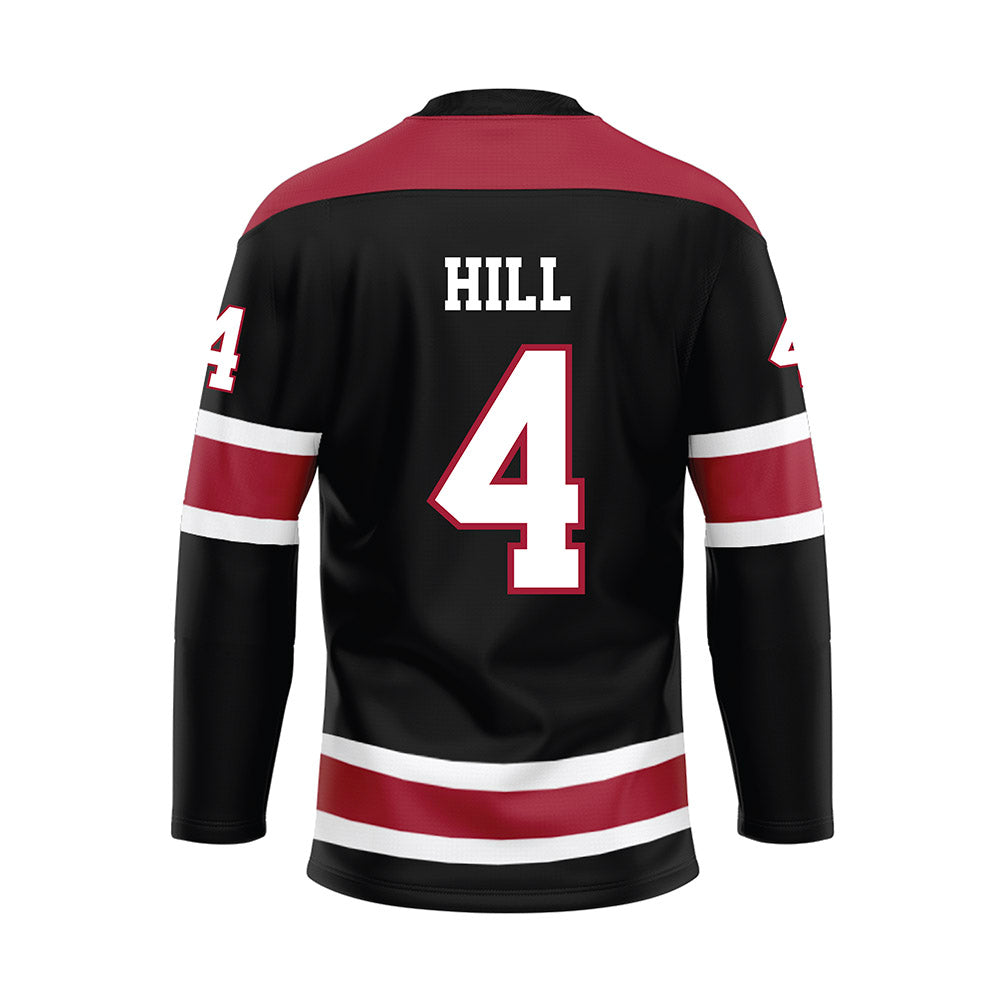 Alabama - NCAA Football : Daniel Hill - Black Hockey Jersey-1