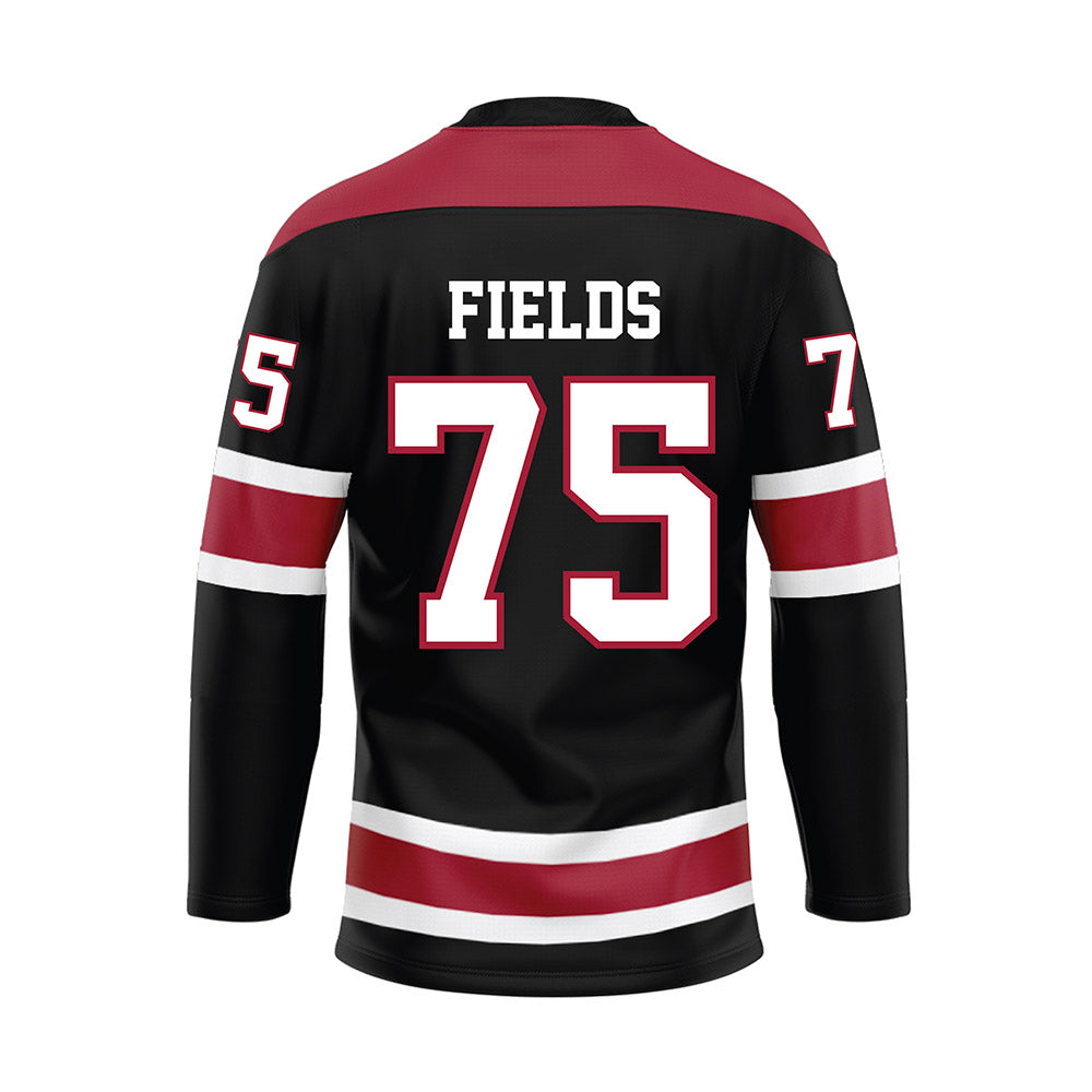 Alabama - NCAA Football : Ethan Fields - Black Hockey Jersey-1