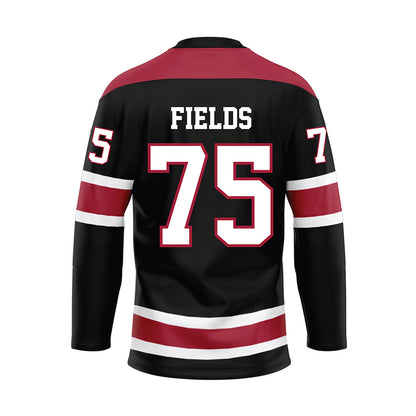 Alabama - NCAA Football : Ethan Fields - Black Hockey Jersey-1