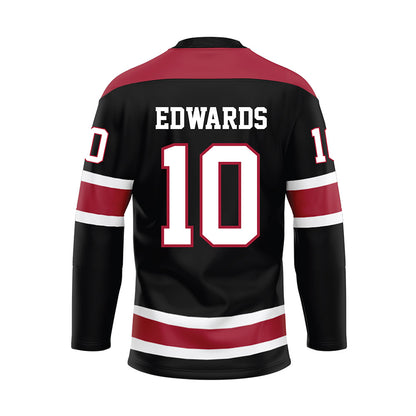 Alabama - NCAA Football : Jireh Edwards - Black Hockey Jersey-1