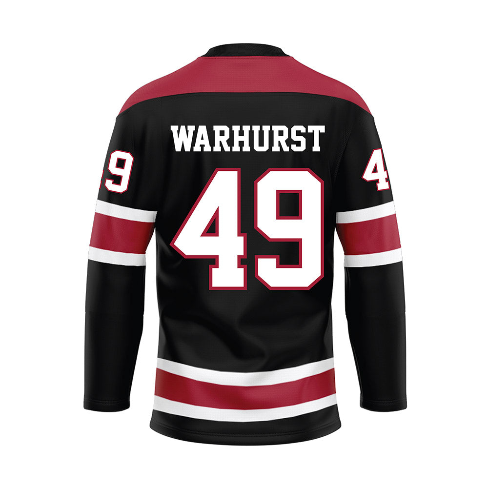 Alabama - NCAA Football : Conner Warhurst - Black Hockey Jersey-1
