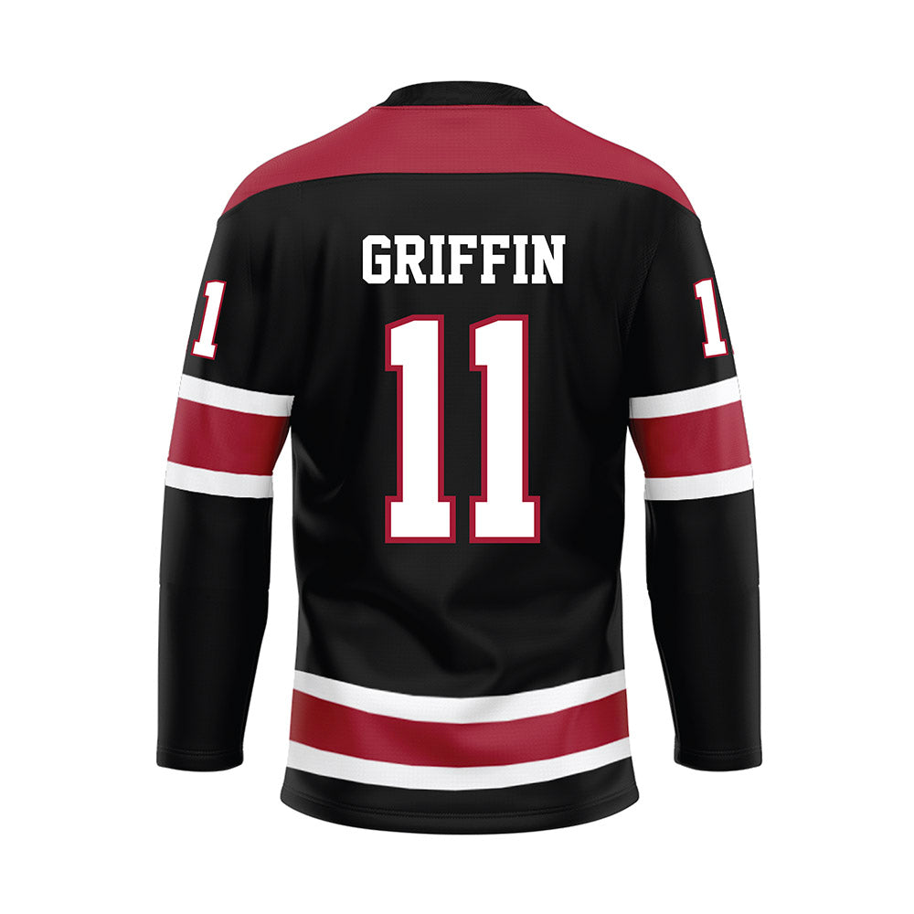 Alabama - NCAA Football : Xavier Griffin - Black Hockey Jersey-1