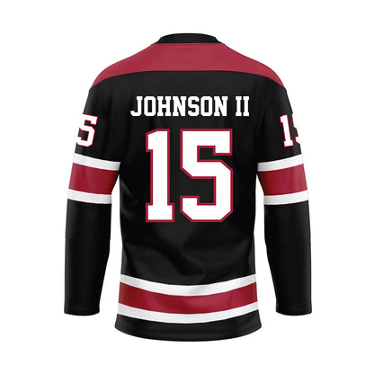 Alabama - NCAA Football : Duke Johnson II - Black Hockey Jersey-1