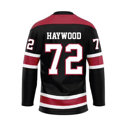 Alabama - NCAA Football : Ty Haywood - Black Hockey Jersey-1